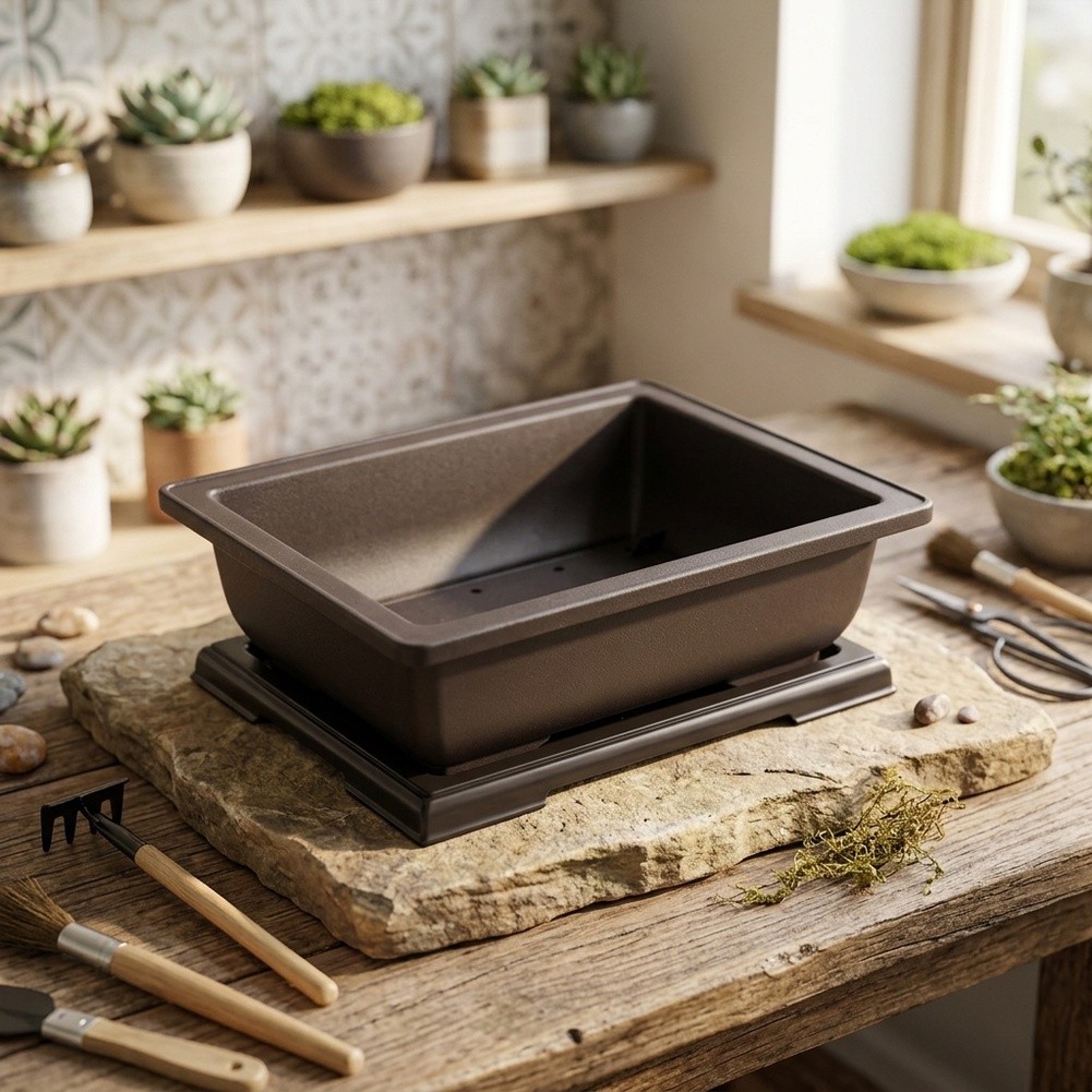 植木鉢収納受け皿、盆栽苗床、花、プランター、花瓶、バルコニー - Bonsai Garden Backyard のレビューと価格