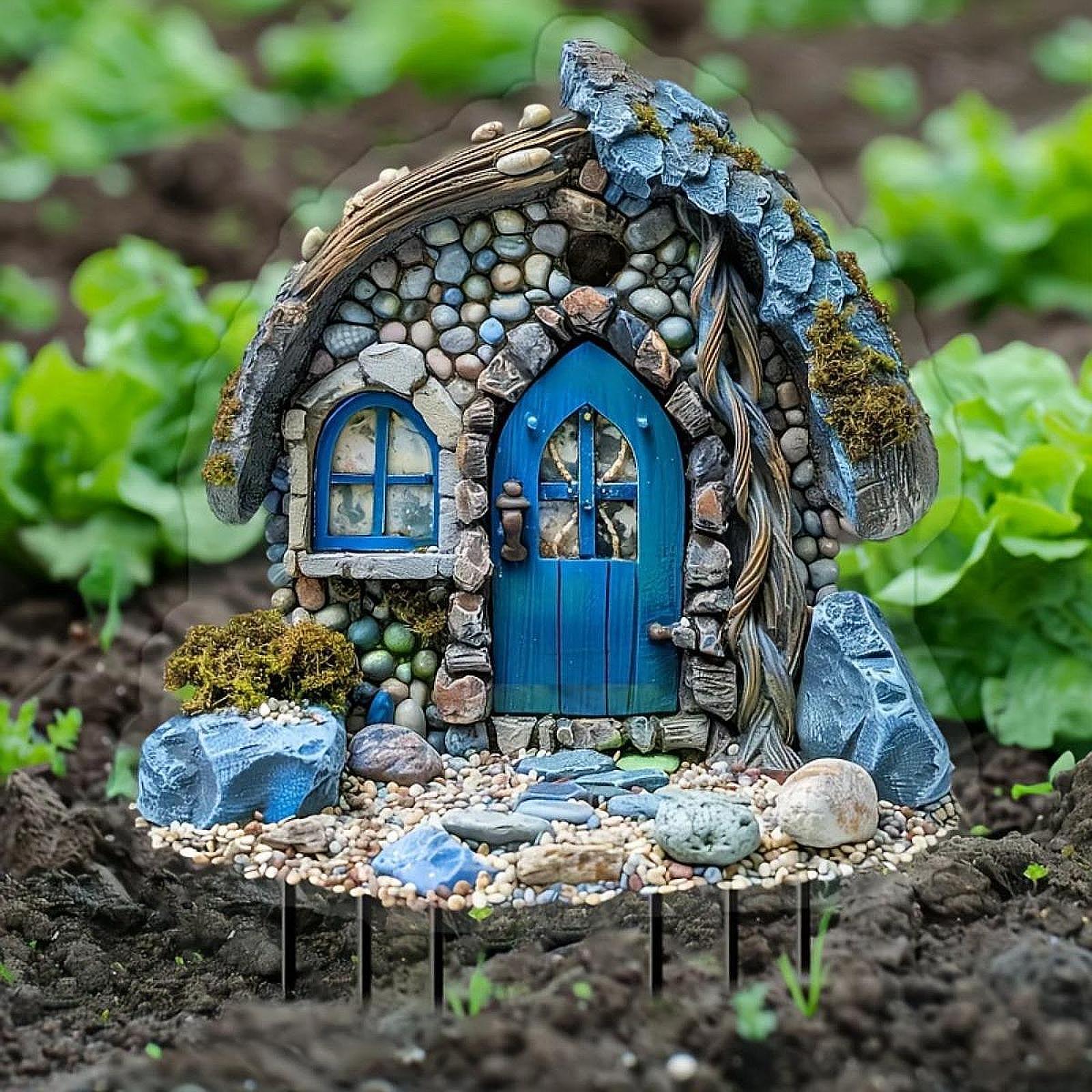 家の装飾用ガーデンステーク、2Dクリエイティブアクリルサイン - Bonsai Garden Backyard のレビューと価格