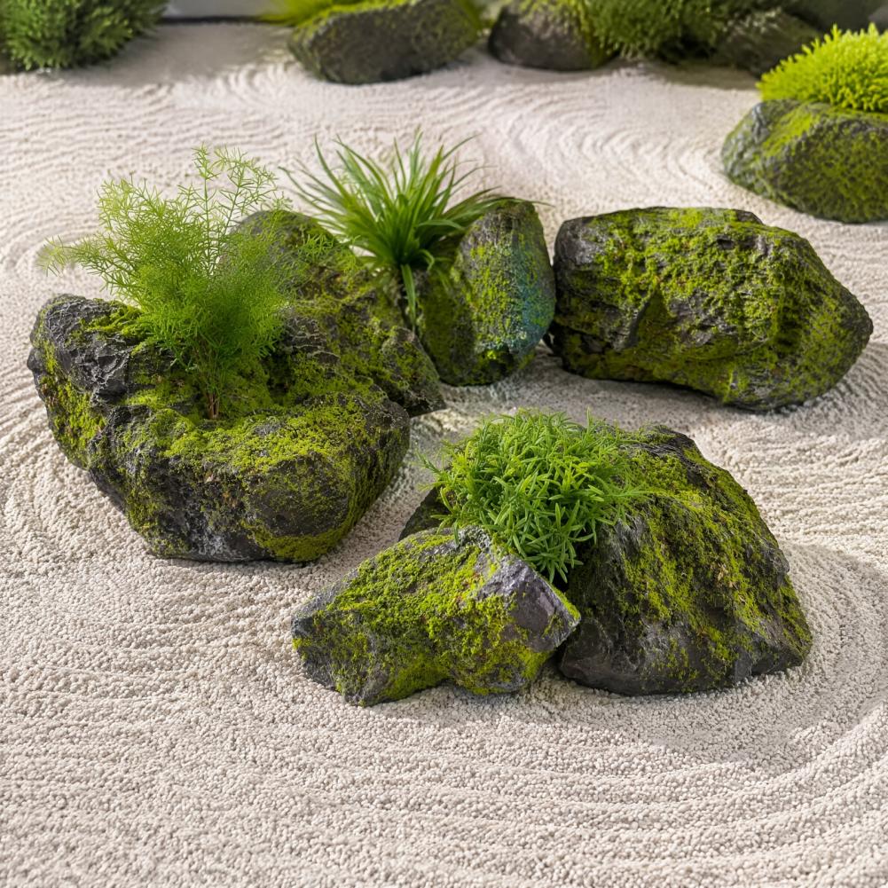 造園用人工苔石 軽量フェイクストーン装飾 ガーデンポンド 裏 - Bonsai Garden Backyard のレビューと価格