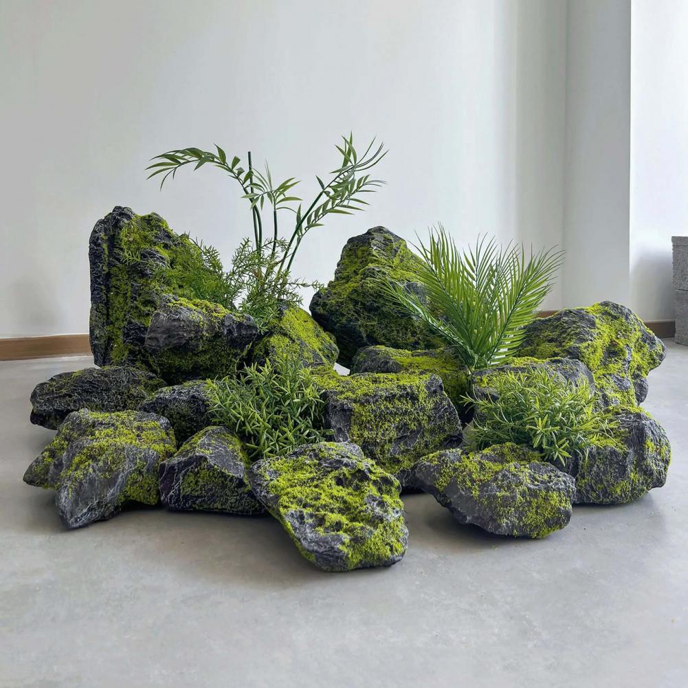 造園用人工苔石 軽量フェイクストーン装飾 ガーデンポンド 裏 - Bonsai Garden Backyard のレビューと価格
