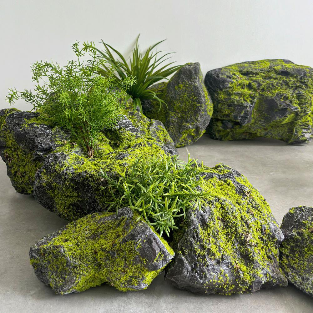 造園用人工苔石 軽量フェイクストーン装飾 ガーデンポンド 裏 - Bonsai Garden Backyard のレビューと価格