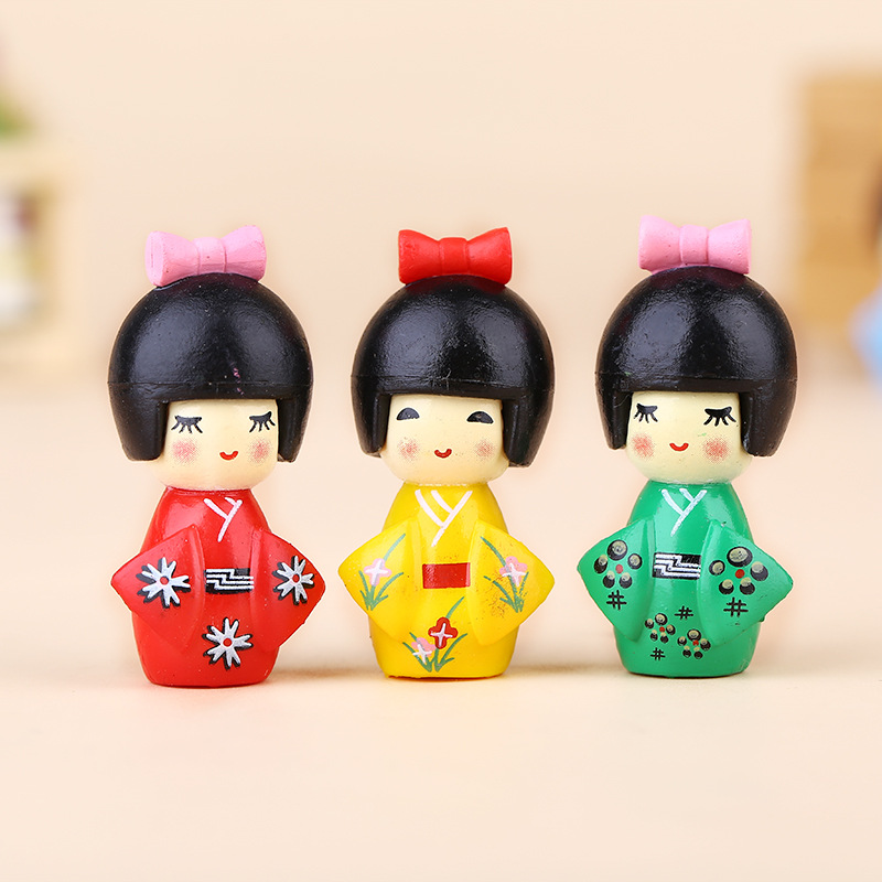 新しい日本のかわいい女の子の置物盆栽装飾ミニ家の装飾ミニチュ - Bonsai Garden Miniature のレビューと価格