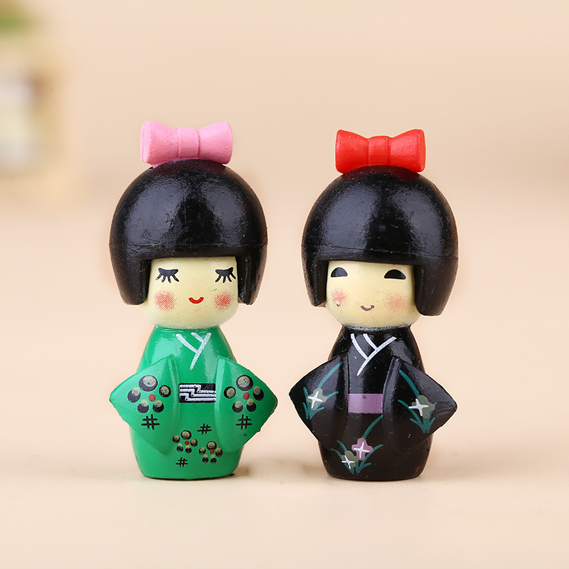 新しい日本のかわいい女の子の置物盆栽装飾ミニ家の装飾ミニチュ - Bonsai Garden Miniature のレビューと価格