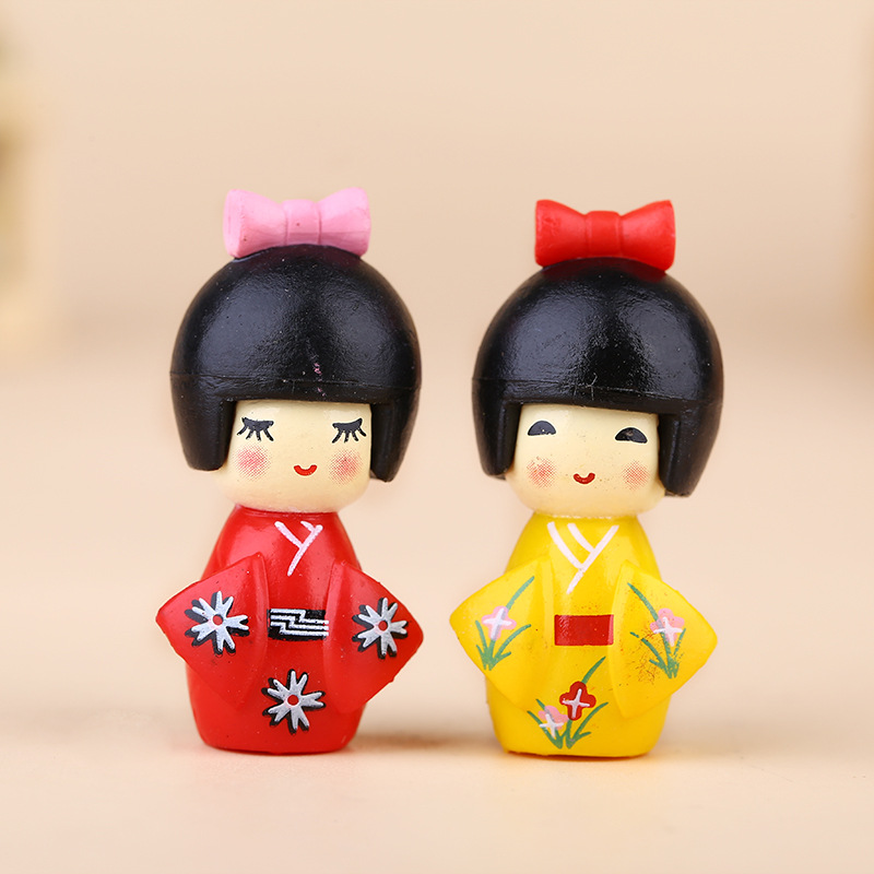 新しい日本のかわいい女の子の置物盆栽装飾ミニ家の装飾ミニチュ - Bonsai Garden Miniature のレビューと価格