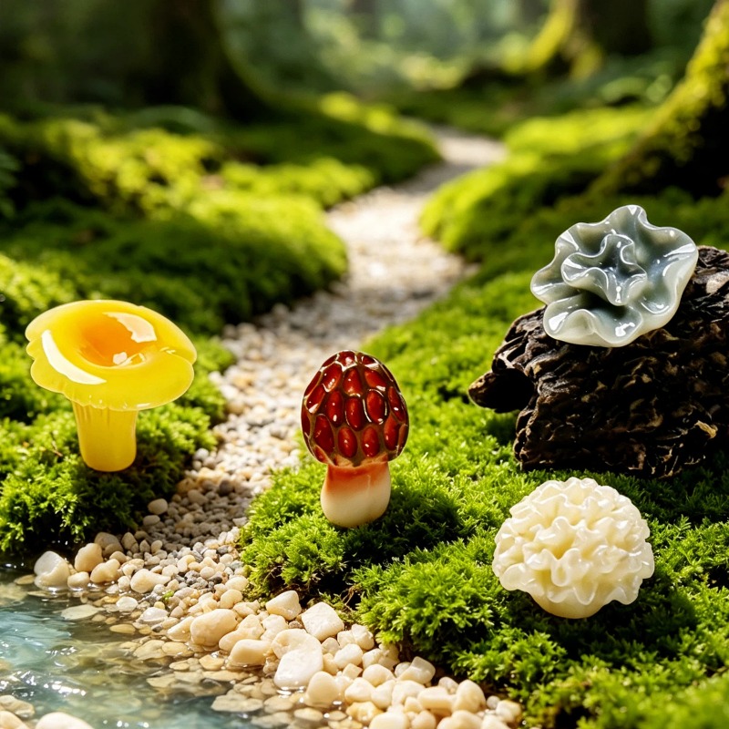 10個入り クリエイティブミニチュア盆栽庭園装飾キノコアクセ - Bonsai Garden Miniature のレビューと価格